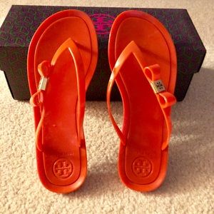 Tory Burch Michaela Bow Jelly Flip Flop -6